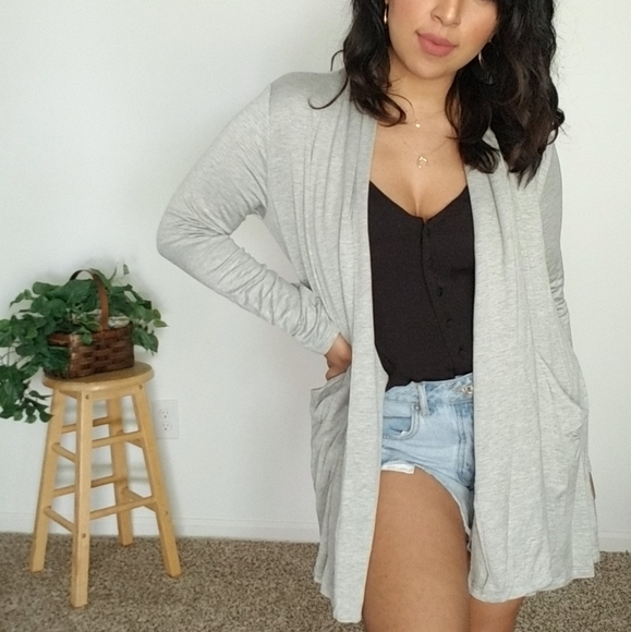 FLASHSALE⚡ULTRAMODERN DRAPE CARDIGAN IN BROWN - Picture 12 of 12